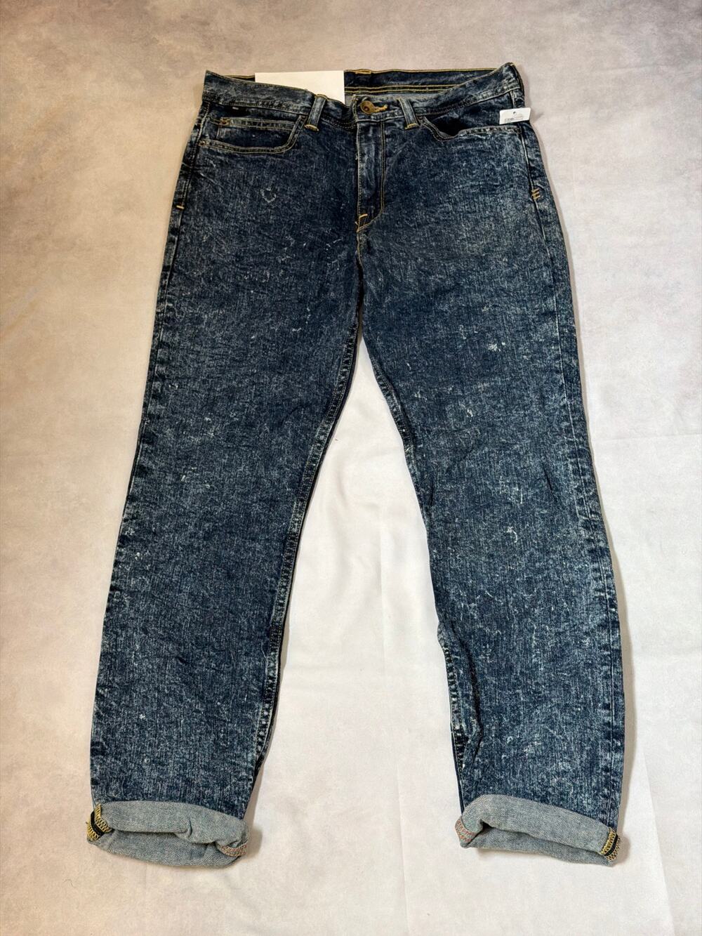 NWT BDG Retro Acid Wash Slim Straight Denim Blue Jeans Size 30